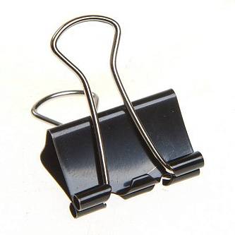 Зажим для бумаг 32мм черный