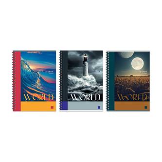 Тетрадь А4 96л кл BG "Мой мир", спираль