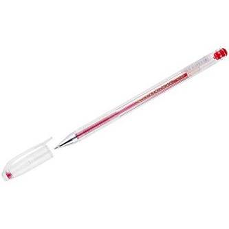 Ручка гелевая "CROWN" красн, 0,5мм