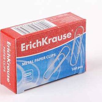 Скрепки "Erich Krause" 33мм, 100шт