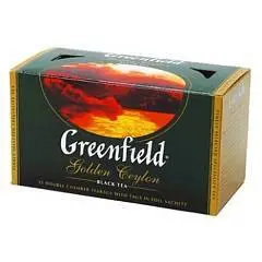 Чай GREENFIELD "Golden Ceylon"  черный 25пак*2 гр, фото №1