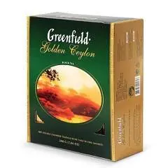 Чай GREENFIELD "Golden Ceylon"  черный 100пак*2гр, фото №1