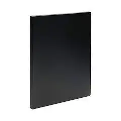 Папка с 20 вкладышами СТАММ А4, 500мкм, черная, фото №1