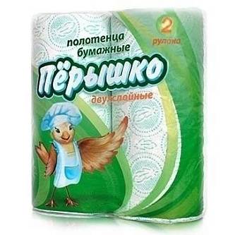 Полотенце бумажное "Перышко/Pero" 2шт 2сл