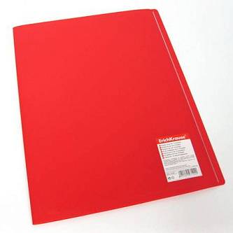 Папка с 10 вкладышами ЕК Классика, А4 красная