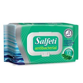 Салфетки влажные Salfeti "Antibacterial" 72шт