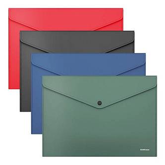 Папка на кнопке EK Classic, А4 непрозрач., ассорти
