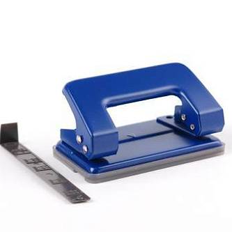 Дырокол металлический "Erich Krause Quadro" до 10л, ассорти