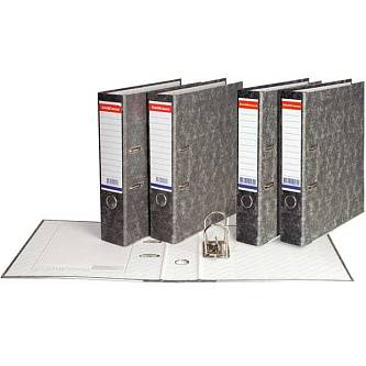 Папка-файл 7см EK А4 мрамор серая