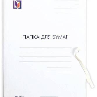 Папка с завязками мелованный картон 320г/м
