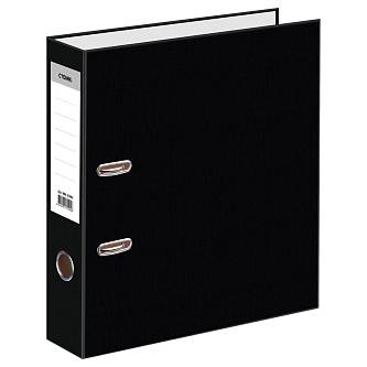 Папка-файл 7см "OfficeSpace" бумвинил, с карманом, черная