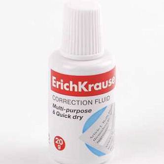 Корректирующая жидкость "Erich Krause" 20мл, с губкой
