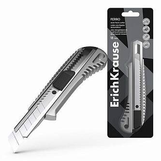 Нож канцелярский ЕК 18мм autolock метал блистер