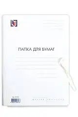 Папка с завязками мелованный картон 320г/м, фото №1