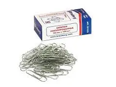 Скрепки Brauberg 28мм 100шт, фото №1