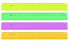 Линейка пластиковая СТАММ 20см неоновые цвета, фото №1