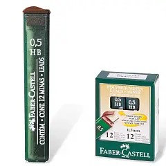 Грифели Faber-Castell Polymer 12шт, 0,5мм, ТМ, фото №1