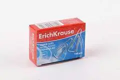 Скрепки "Erich Krause" 25мм, 100шт, треугольные, фото №1