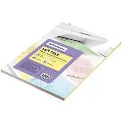 Бумага цветная OfficeSpace Пастельный Микс А4, 80г/м2, 100л, 5 цв, фото №1