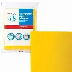 Салфетки д/уборки неткан универс Paclan Профессионал 38*30см 3шт, фото №1