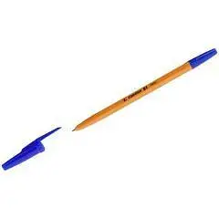 Ручка шариковая "Corvina 51" синяя (желтый корпус) 1мм, фото №1