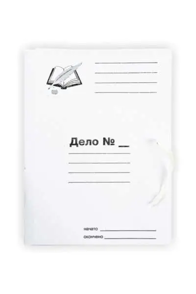 Папка для бумаг с завязками А4 картон 280 г/кв. м (до 200 листов), фото №1