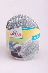 Губка металлическая д/посуды Paclan 3 шт, фото №1