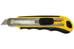 Нож канцелярский Brauberg 18мм пластик, фото №1