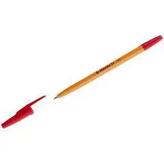 Ручка шариковая "Corvina 51" красная (желтый корпус) 1мм, фото №1