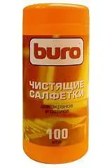 Салфетки для оргтехники "Buro" 100шт для экранов и оптики, фото №1