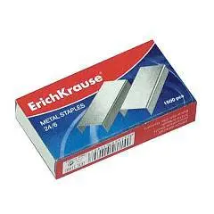 Скобы №24/6 Еrich Кrause 1000шт/уп., фото №1